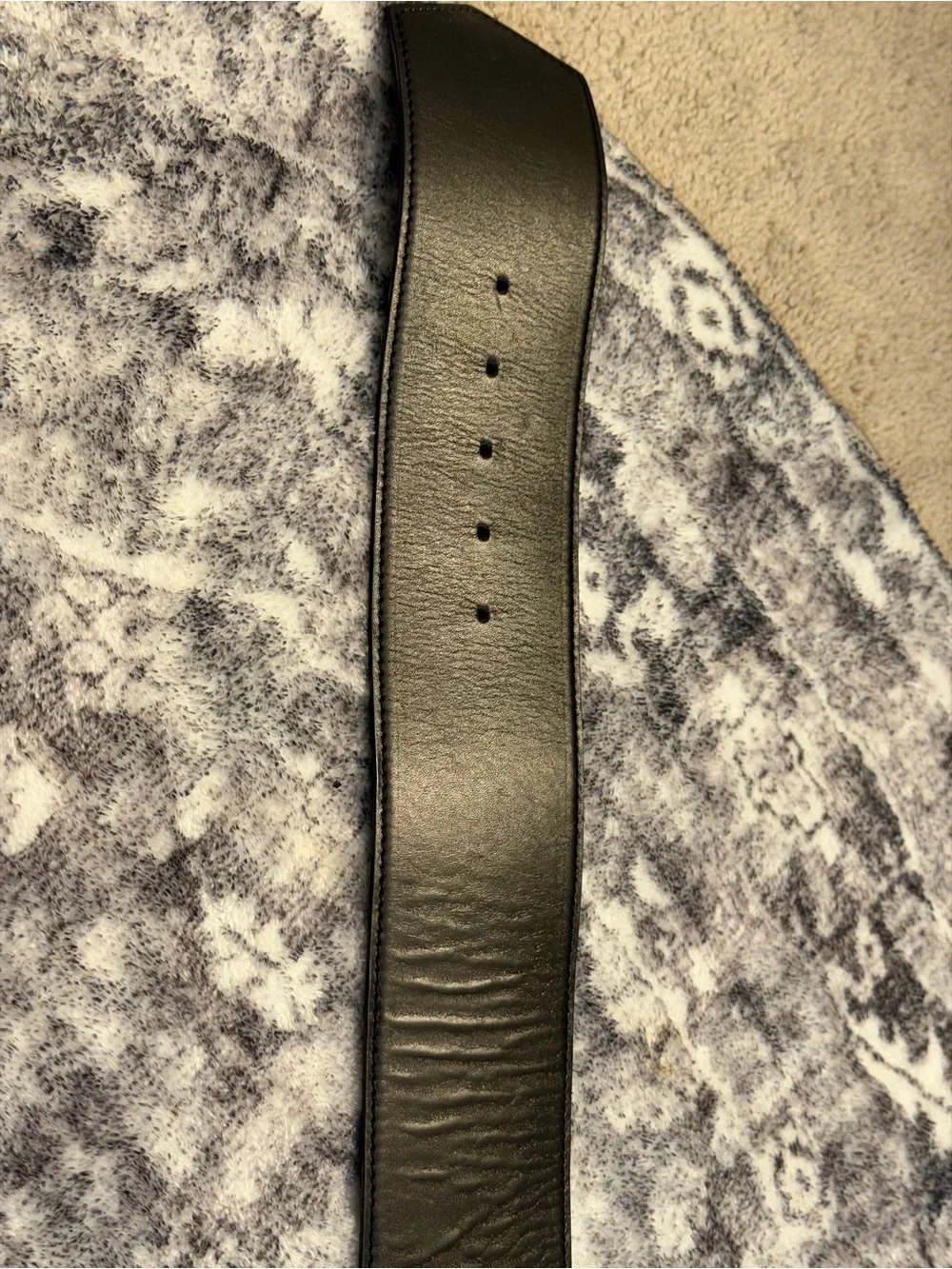 Theory Black Leather Wide Belt with Matte Buckle